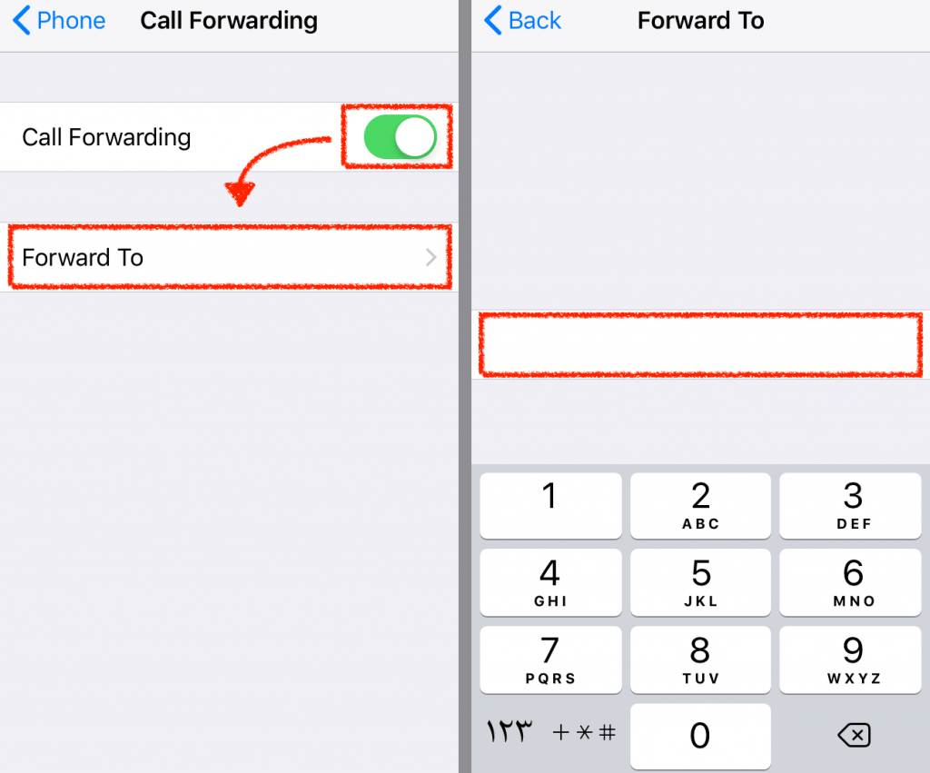 دایورت کردن یا انتقال تماس در آیفون