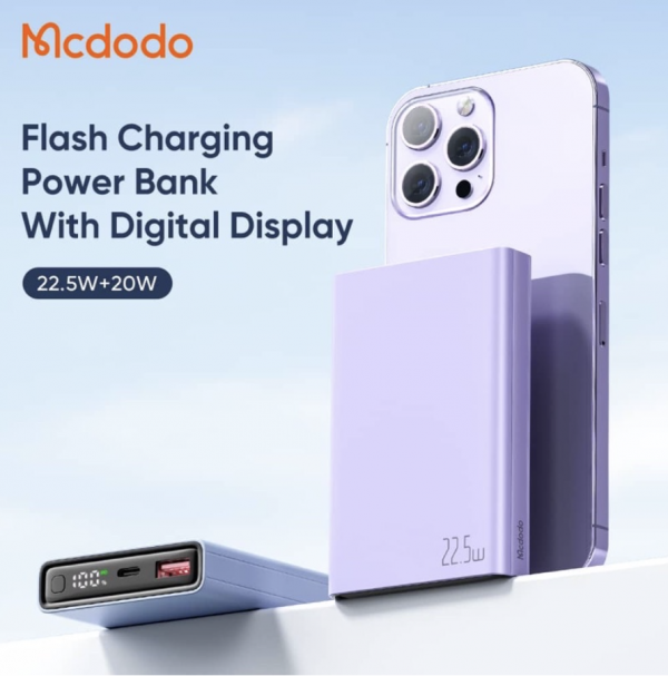 پاوربانک مک‌دودو 10,000mAh 22.5W مدل Mc-2490