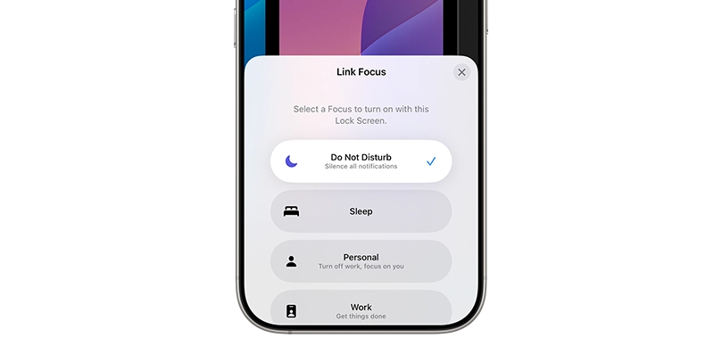 حالت‌های مختلف قابلیت فوکوس در آیفون