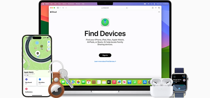 Find My برای سایر دستگاه‌ها